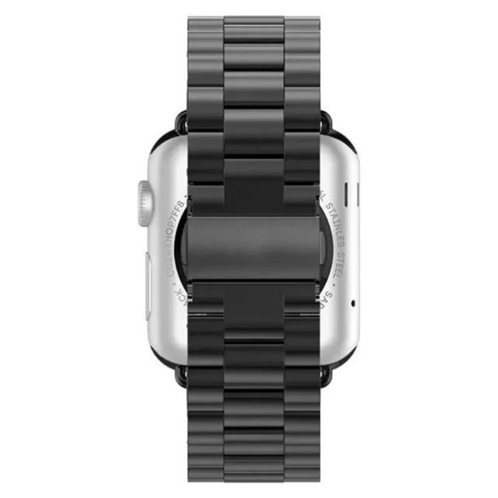 Bild 2, Lyxigt Metallarmband Apple Watch 41/40/38 mm - Svart
