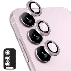 ENKAY Galaxy A57 / A37 5G Linsskydd H&auml;rdat Glas Rosa