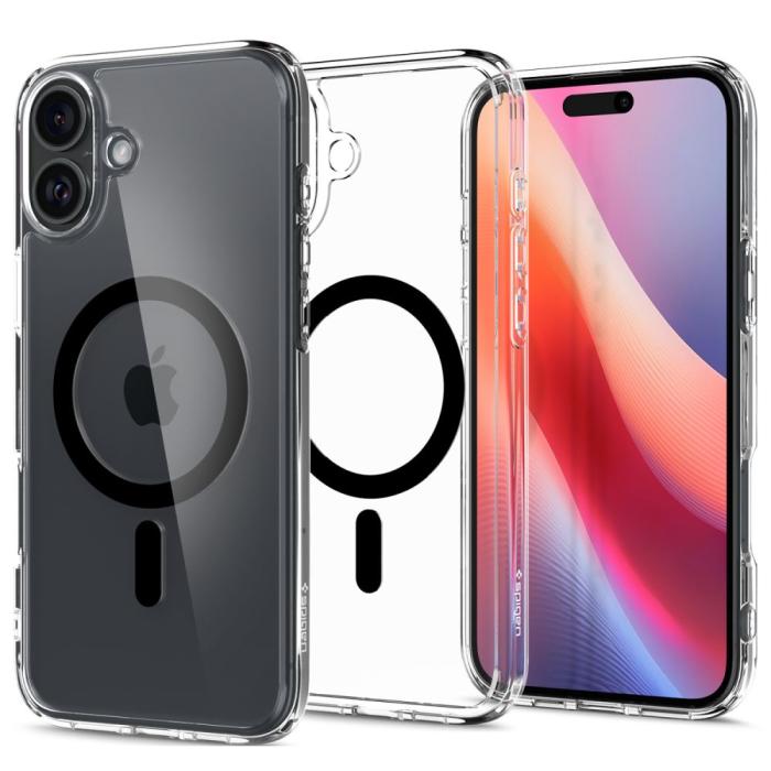 Bild 1, Spigen iPhone 16 Plus Skal MagSafe Ultra Hybrid Svart