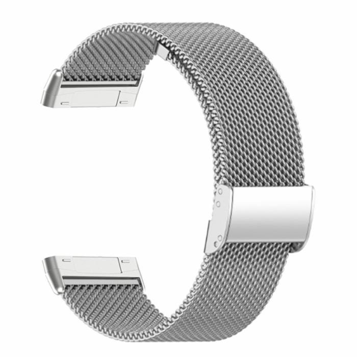Bild 3, Fitbit Versa 4/Sense 2 Armband Metall Silver
