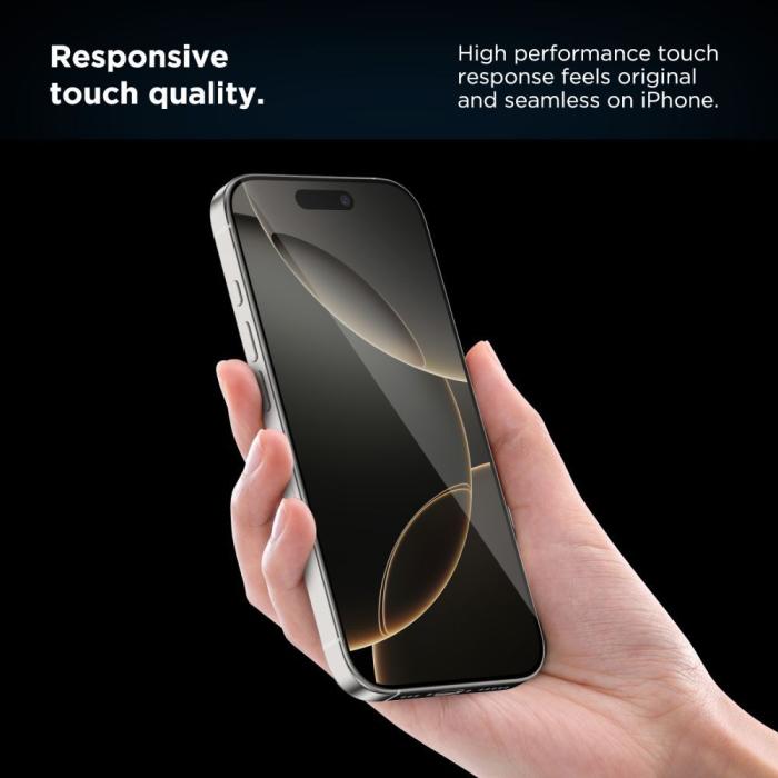 Bild 4, Tech-Protect iPhone 15 Pro 2-PACK Skärmskydd Quick Set+ Svart