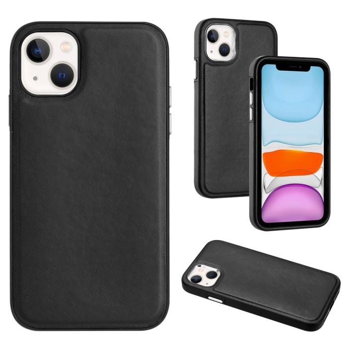 Bild 2, iPhone 15 Skal Läderbelagt Svart