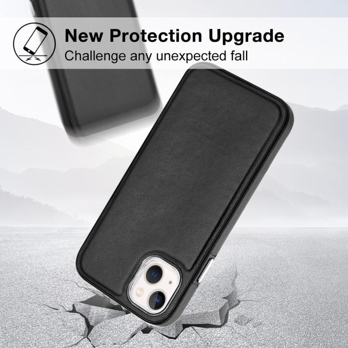 Bild 3, iPhone 15 Skal Läderbelagt Svart