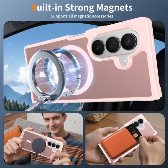 Bild 6, Samsung Galaxy Z Fold 8 Ultra Skal MagSafe TPU Rosa