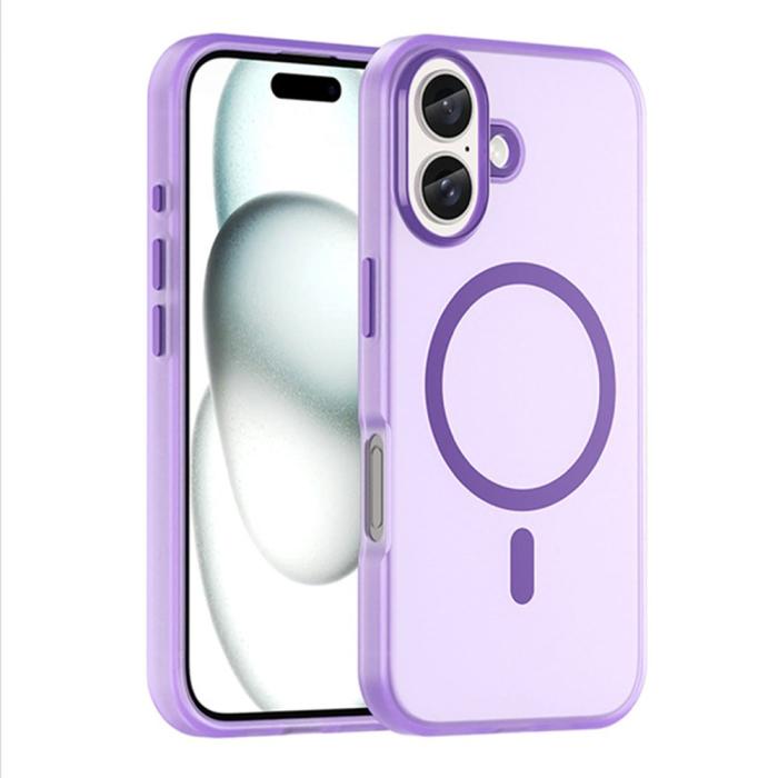 Bild 1, iPhone 16 Plus Skal MagSafe Skin Touch Matt Lila