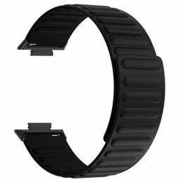 Huawei Watch Fit 3 Klockarmband Magnetiskt Justerbart Silikon Svart