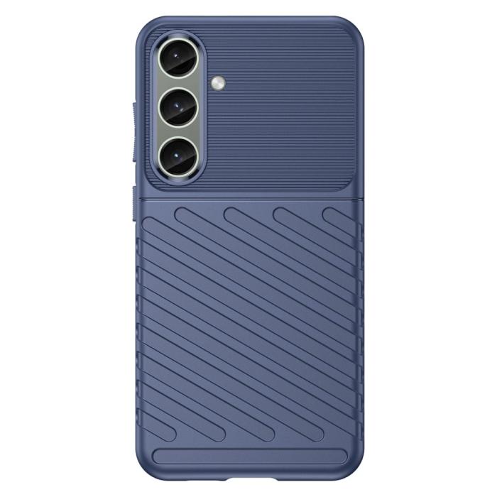 Bild 2, Galaxy S25 Plus / S24 Plus Skal Twill Textur Blå