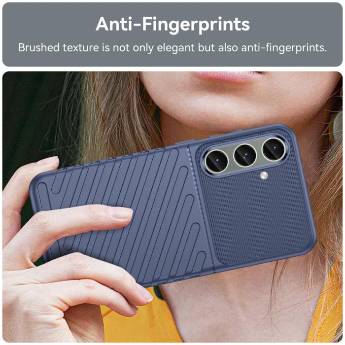 Bild 5, Galaxy S25 Plus / S24 Plus Skal Twill Textur Blå