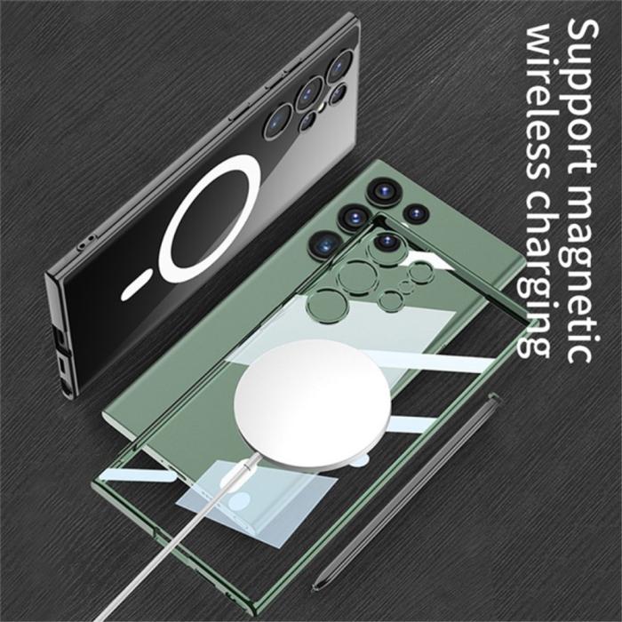 Bild 3, GKK Galaxy S24 Ultra Skal MagSafe Electroplate Midnight Green
