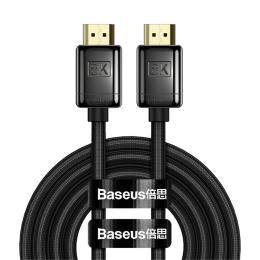 Baseus 3m 8K HD 60Hz HDMI - HDMI Nylon Kabel Svart