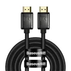 Baseus 3m 8K HD 60Hz HDMI - HDMI Nylon Kabel Svart