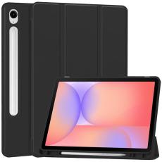 Samsung Galaxy Tab S10 Lite Fodral Tri-Fold Pennh&aring;llare Svart