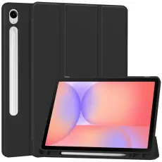 Samsung Galaxy Tab S10 Lite Fodral Tri-Fold Pennh&aring;llare Svart