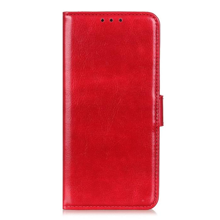 Bild 5, OnePlus 15 Fodral Crazy Horse Läder Röd