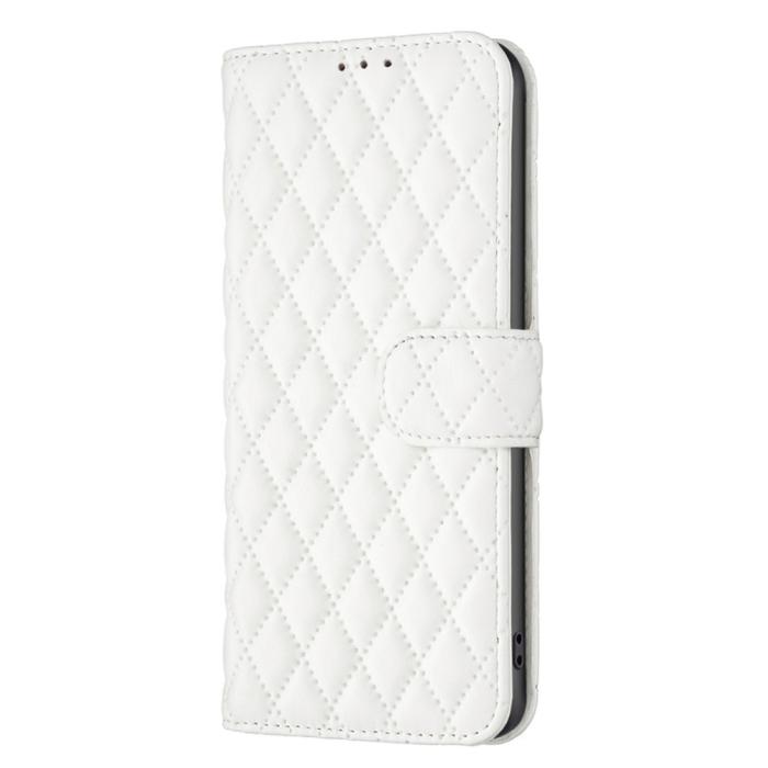 Bild 4, Samsung Galaxy S24 FE Fodral Diamond Läder Vit