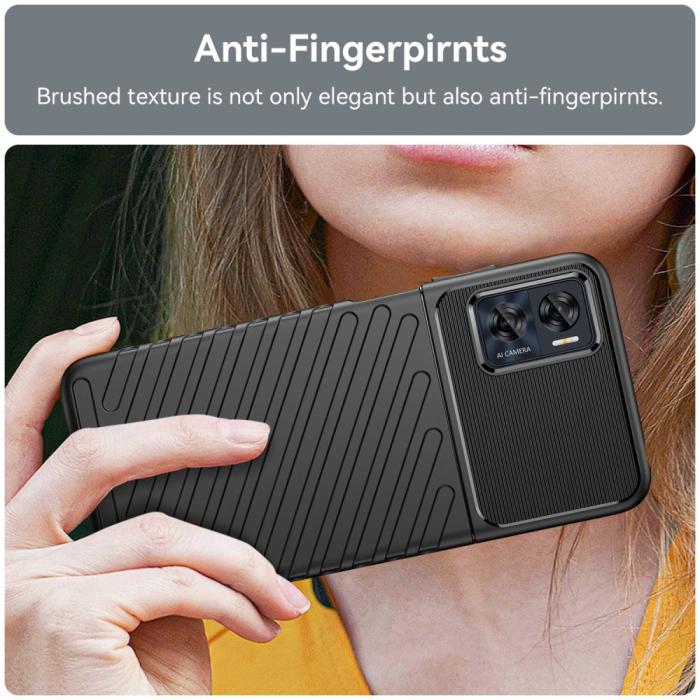 Bild 5, Motorola Moto E22i Skal Twill Textur Svart