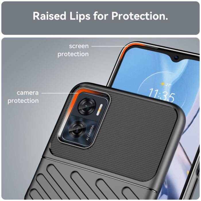 Bild 6, Motorola Moto E22i Skal Twill Textur Svart
