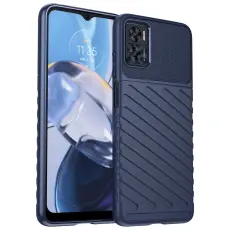 Motorola Moto E22i Skal Twill Textur Bl&aring;