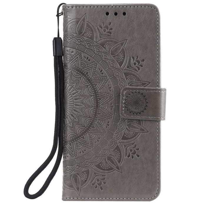 Bild 2, Samsung Galaxy S21 Plus - Mandala Plånboksfodral - Grå
