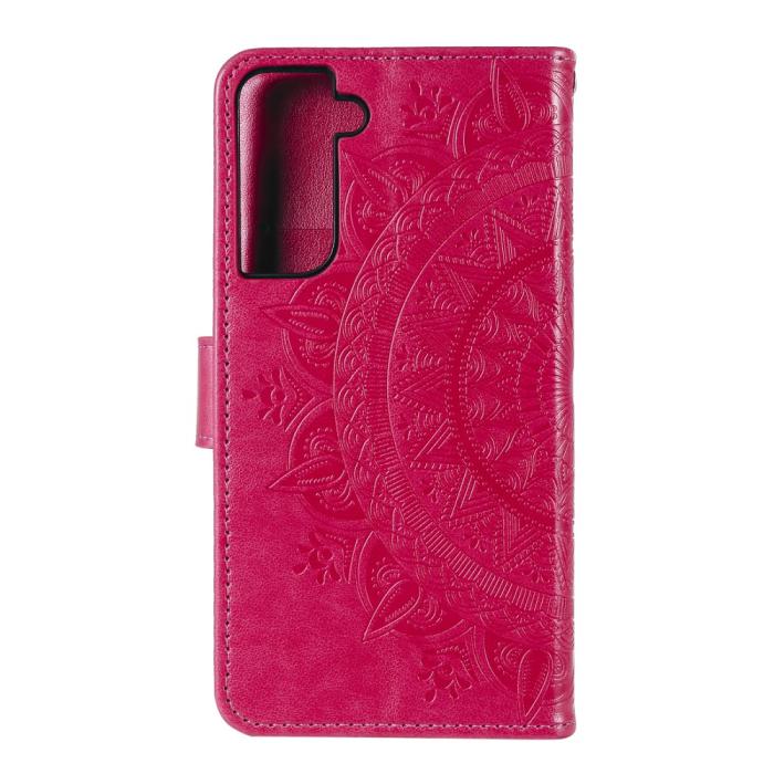 Bild 3, Samsung Galaxy S21 Plus - Mandala Plånboksfodral - Rosa
