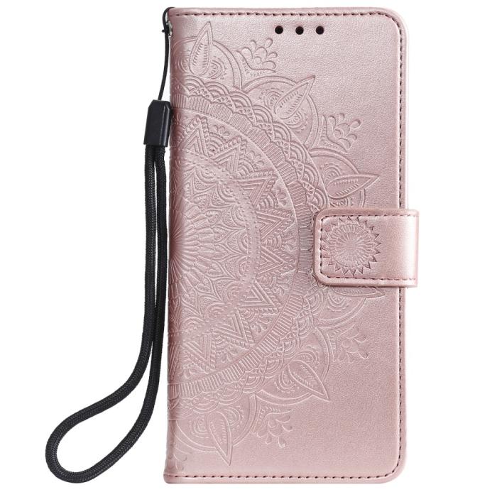 Bild 2, Samsung Galaxy S21 Plus - Mandala Plånboksfodral - Roséguld