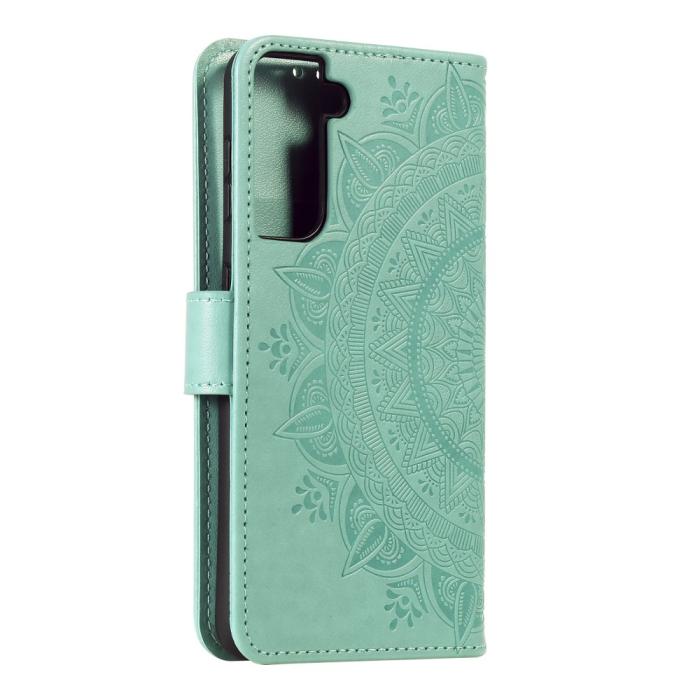 Bild 5, Samsung Galaxy S21 Plus - Mandala Plånboksfodral - Grön