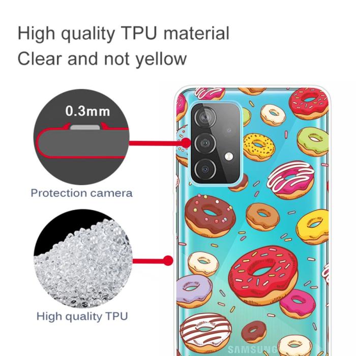 Bild 3, Samsung Galaxy A32 5G - Skal Med Tryck - Donuts