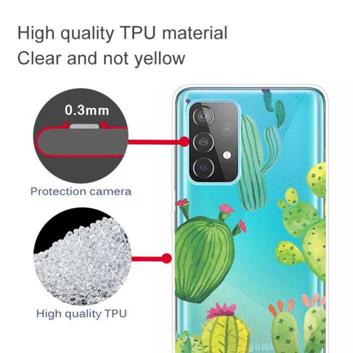 Bild 3, Samsung Galaxy A32 5G - Skal Med Tryck - Cactus