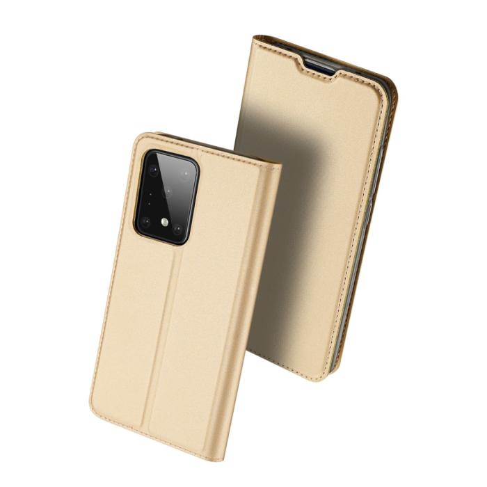 Bild 2, Samsung Galaxy S20 Ultra - DUX DUCIS Plånboksfodral - Guld