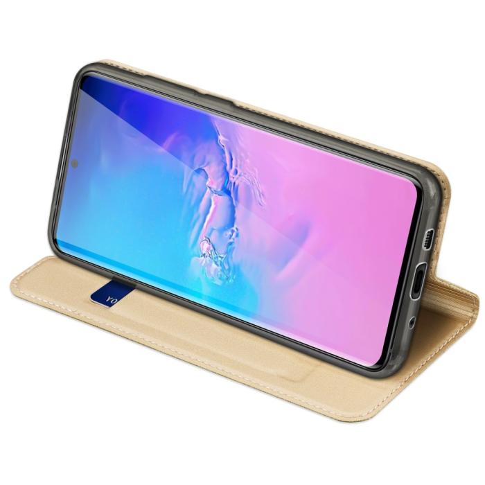 Bild 5, Samsung Galaxy S20 Ultra - DUX DUCIS Plånboksfodral - Guld