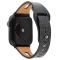 Äkta Läderarmband Apple Watch 41/40/38 mm - Svart