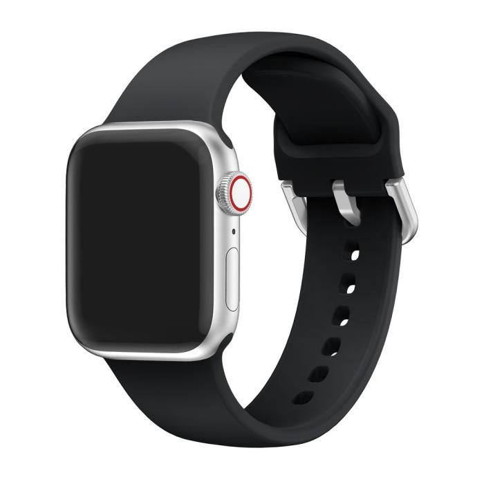 Bild 1, Silikon Armband - Apple Watch 41/40/38 mm - Svart