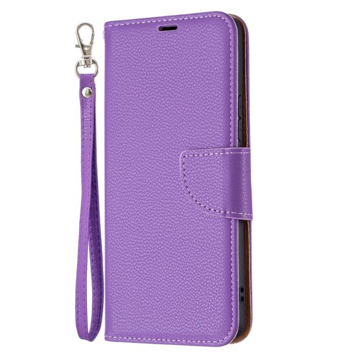 Bild 2, Samsung Galaxy A53 5G Fodral Litchi Shark Läder Lila