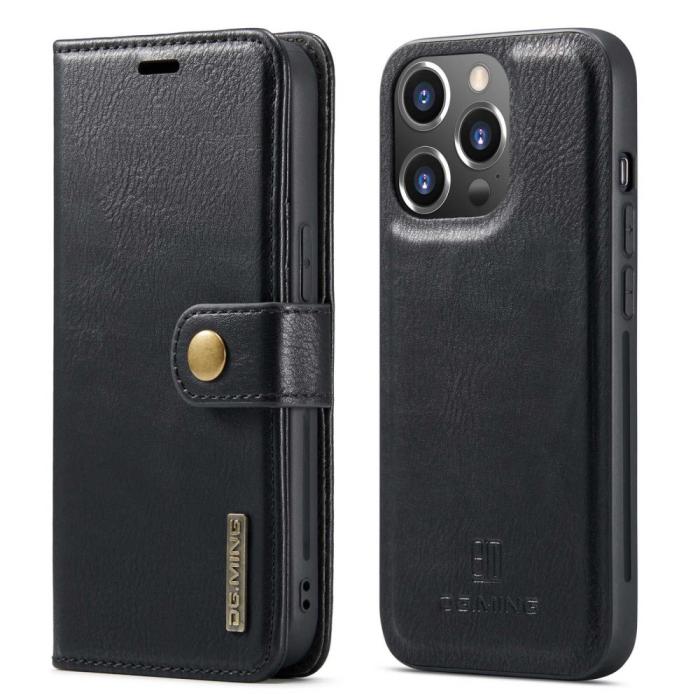 Bild 1, DG.MING iPhone 14 Pro 2in1 Magnet Fodral / Skal Svart