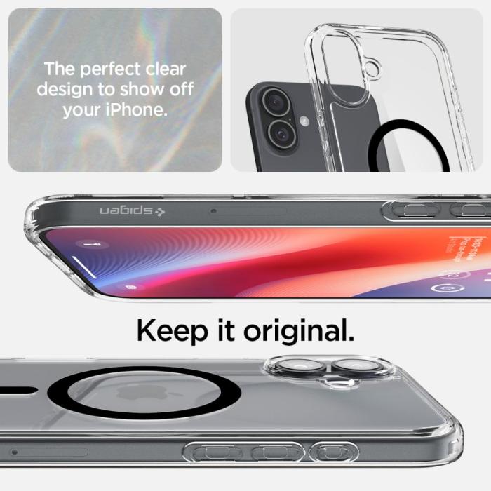 Bild 6, Spigen iPhone 16 Plus Skal MagSafe Ultra Hybrid Svart