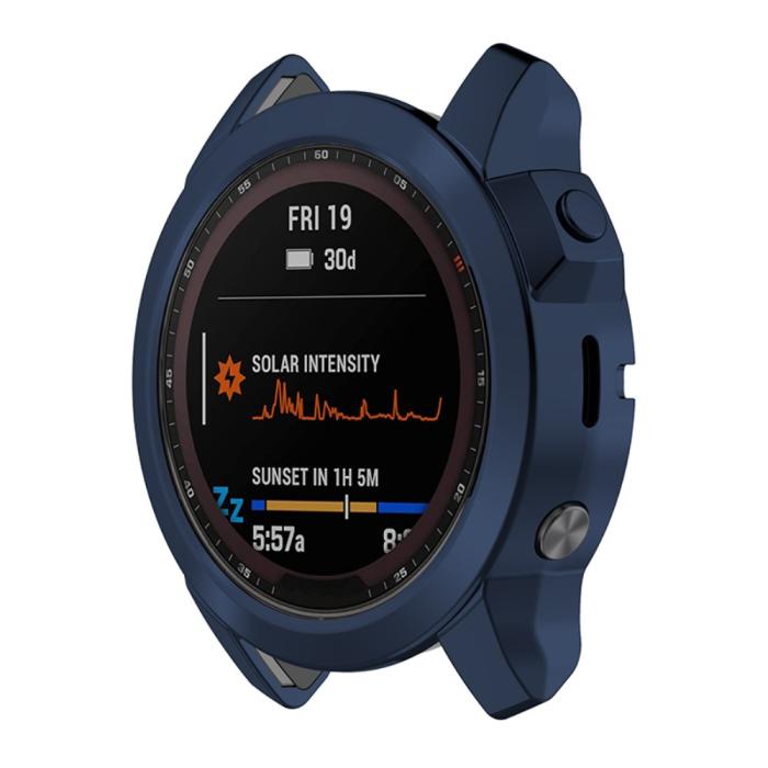 Bild 1, Garmin Fenix 7X/7X Solar Skal TPU Mörk Blå