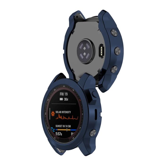 Bild 2, Garmin Fenix 7X/7X Solar Skal TPU Mörk Blå