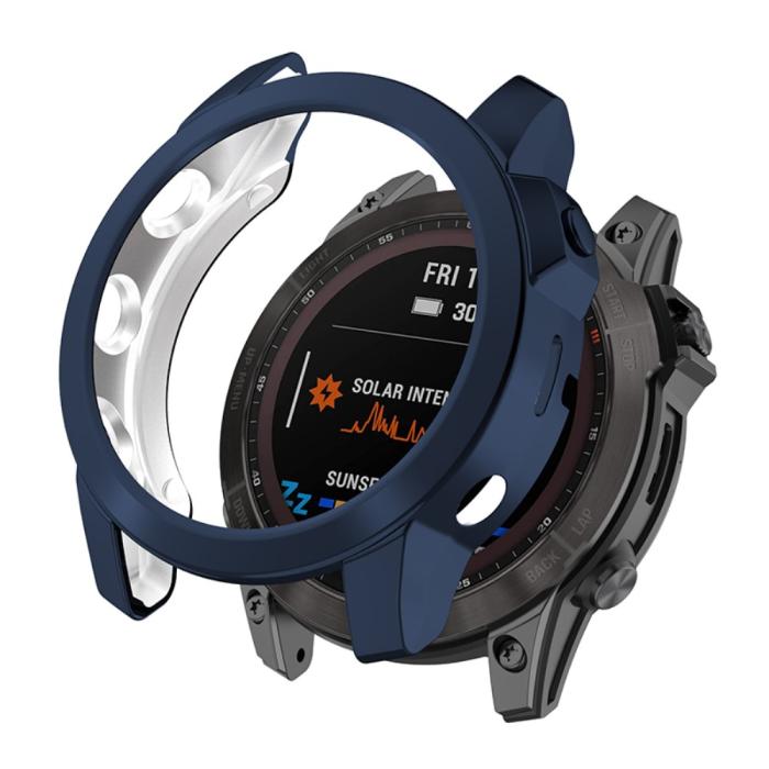 Bild 3, Garmin Fenix 7X/7X Solar Skal TPU Mörk Blå