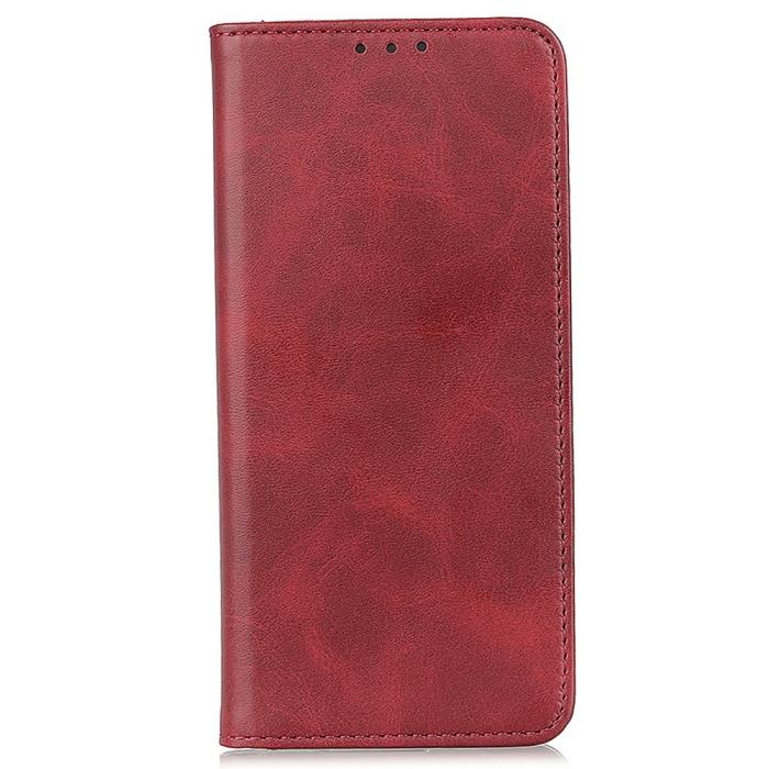 Bild 6, Samsung Galaxy S23 Plus Flip Fodral Split Läder Röd