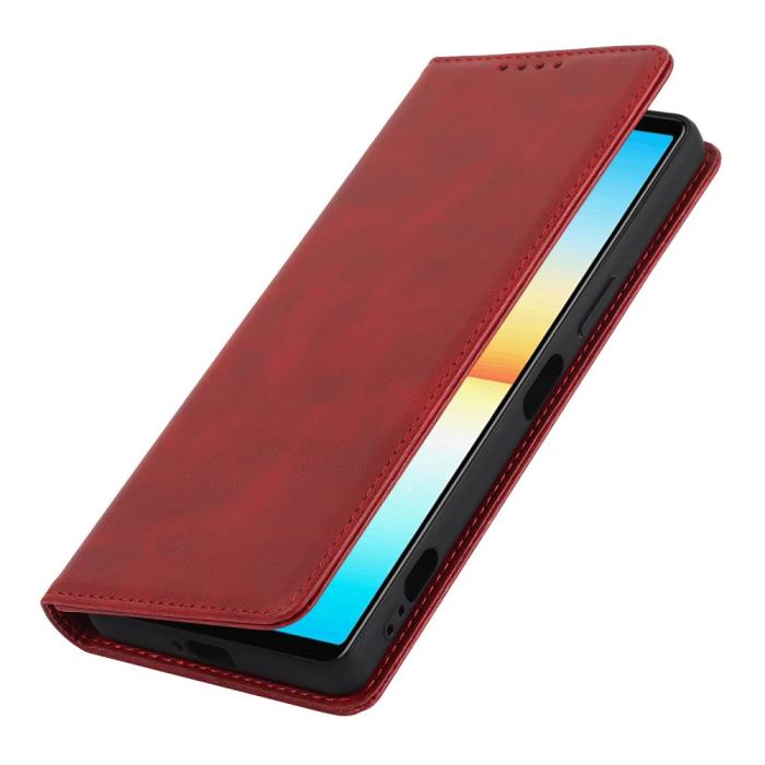 Bild 5, Sony Xperia 10 IV Fodral Flip Läder Röd