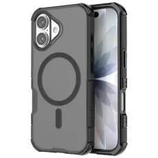 iPhone 17 Skal MagSafe Shockproof Hybrid Svart