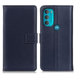 Motorola Moto G71 Fodral Läder Blå