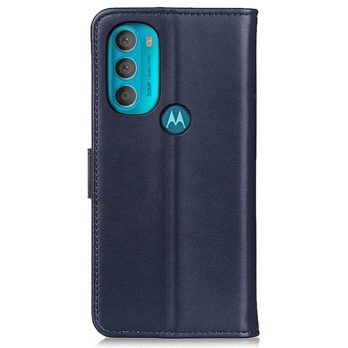 Bild 3, Motorola Moto G71 Fodral Läder Blå