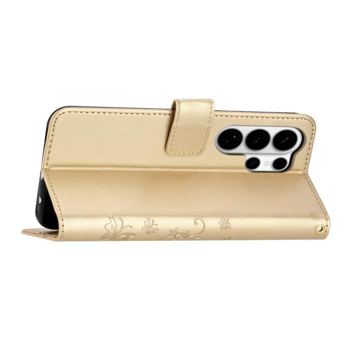 Bild 3, Samsung Galaxy S26 Ultra Fodral Med Blommigt Tryck Guld
