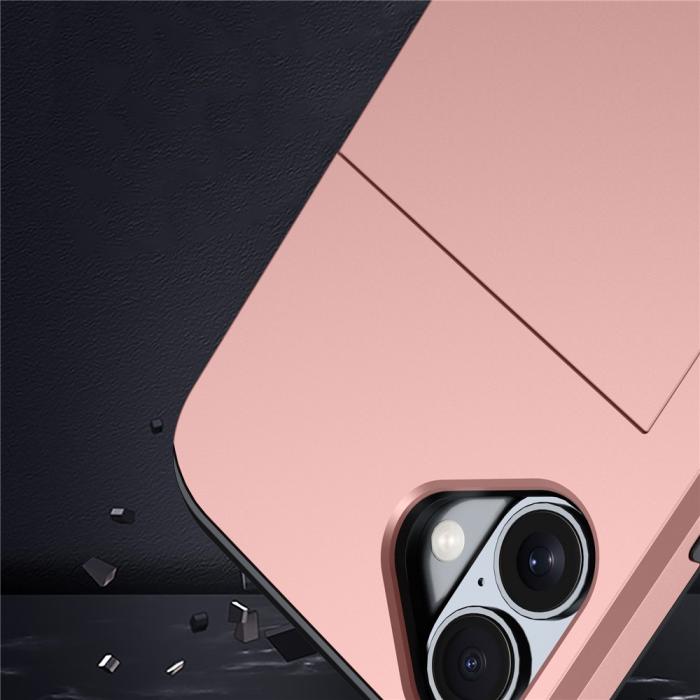 Bild 6, iPhone 17 Skal Hybrid Med Kortfack Rosa