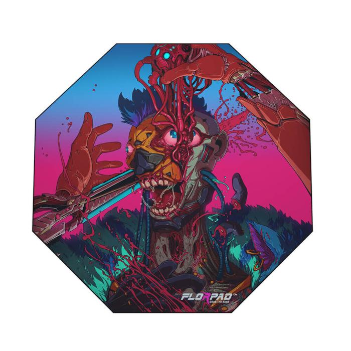 Bild 1, FLORPAD Cyber Bot Gamingmatta 100x100 cm