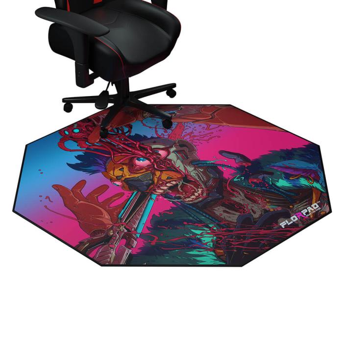 Bild 2, FLORPAD Cyber Bot Gamingmatta 100x100 cm
