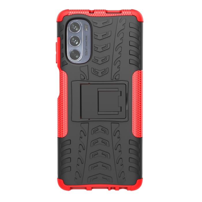 Bild 2, Motorola Moto G62 5G Skal Ultimata Stöttåligt med Stöd Röd