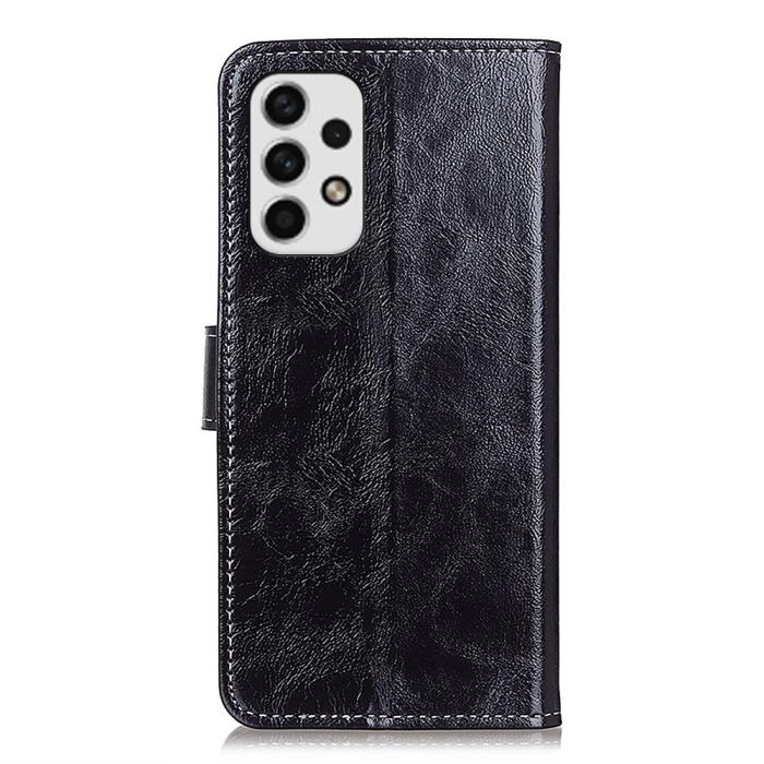 Bild 3, Samsung Galaxy A23 5G Fodral Retro Läder Svart