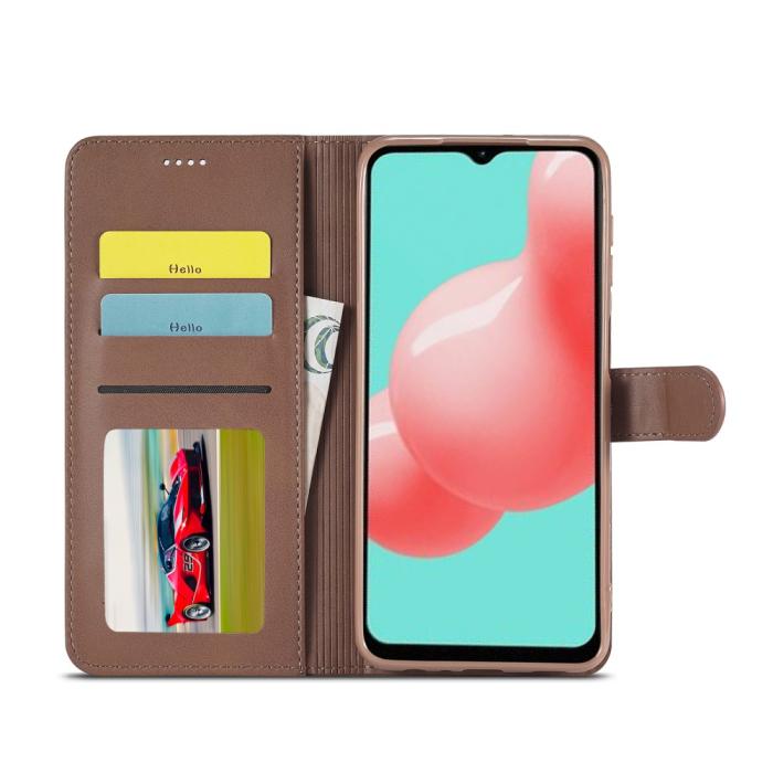 Bild 2, Samsung Galaxy A32 5G - LC.IMEEKE Läder Fodral - Brun